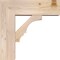 Ekena Millwork Balboa Block Smooth Bracket w/ Offset Brace, Douglas Fir, 7 1/2"W x 22"D x 22"H BKT0806X22X22BOA05SDF - alternate 3